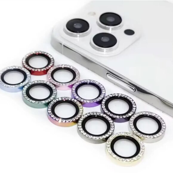 Blue Bling iPhone Camera Lens Protectors - Picture 2 of 3